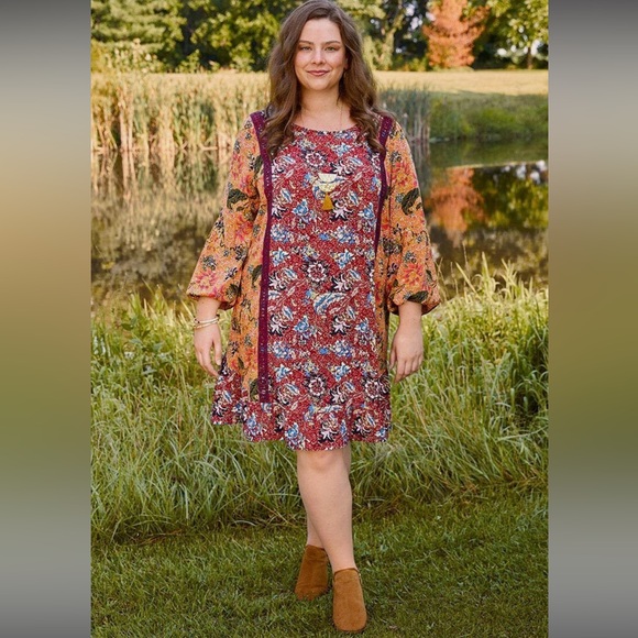 Matilda Jane Dresses & Skirts - Matilda Jane Choose Your Own Path Lovely Menagerie Dress Womens Large Multicolor